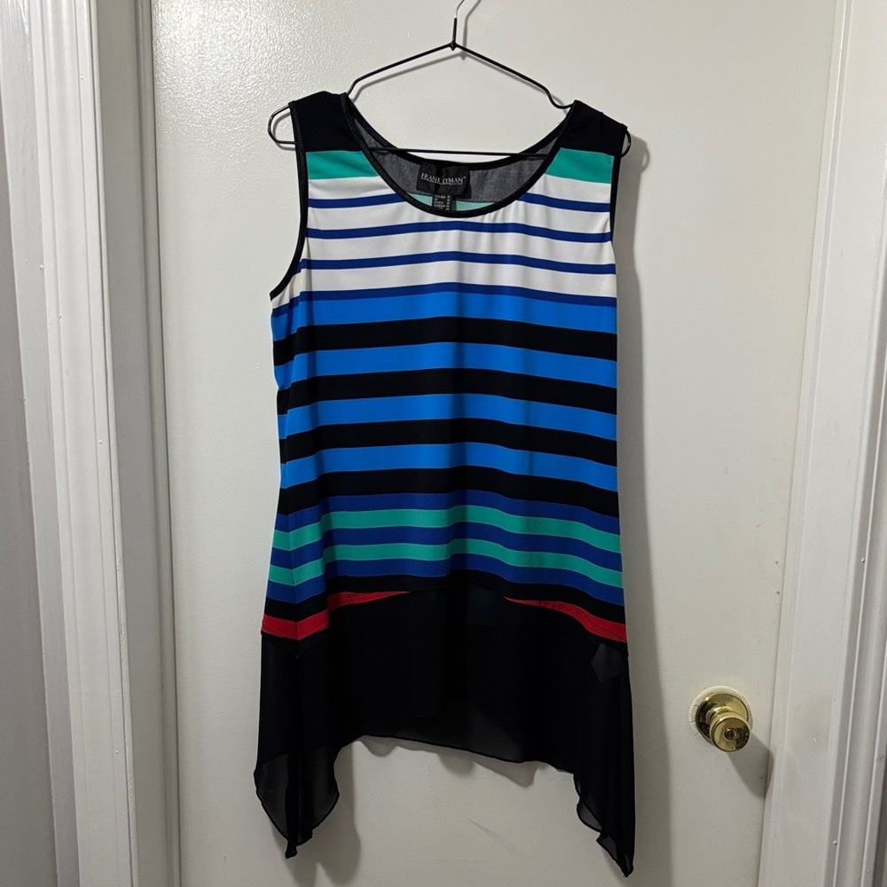 ❤️‍🔥Frank Lyman Design Multicolor Striped Blouse